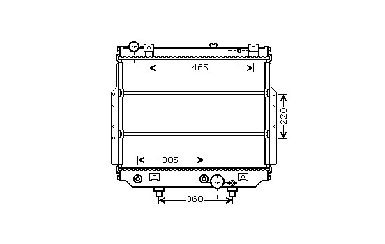 Radiateur, refroidissement du moteur 21002038 International Radiators
