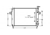 Radiateur, refroidissement du moteur 21002044 International Radiators
