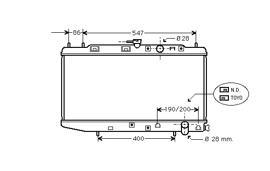 Radiateur, refroidissement du moteur 25002047 International Radiators