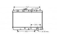 Radiateur, refroidissement du moteur 25002050 International Radiators