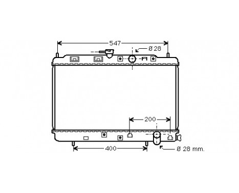 Radiateur, refroidissement du moteur 25002050 International Radiators