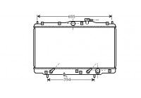 Radiateur, refroidissement du moteur 25002110 International Radiators