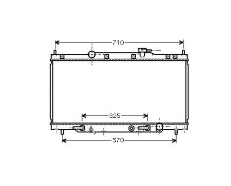 Radiateur, refroidissement du moteur 25002163 International Radiators