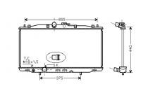 Radiateur, refroidissement du moteur 25002170 International Radiators