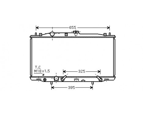 Radiateur, refroidissement du moteur 25002183 International Radiators