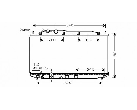 Radiateur, refroidissement du moteur 25002191 International Radiators