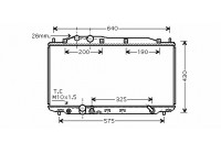 Radiateur, refroidissement du moteur 25002192 International Radiators