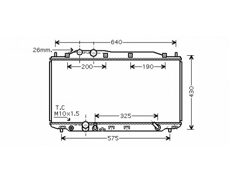 Radiateur, refroidissement du moteur 25002192 International Radiators