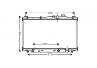 Radiateur, refroidissement du moteur 25002205 International Radiators
