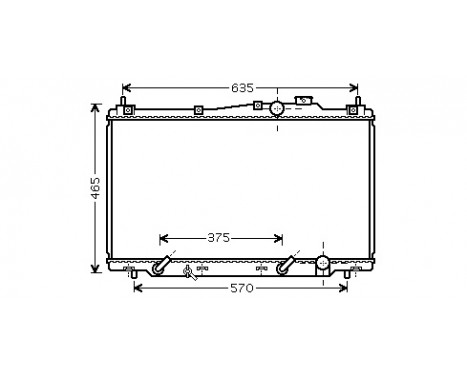 Radiateur, refroidissement du moteur 25002205 International Radiators