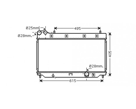 Radiateur, refroidissement du moteur 25002206 International Radiators