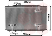 Radiateur, refroidissement du moteur 25002303 International Radiators