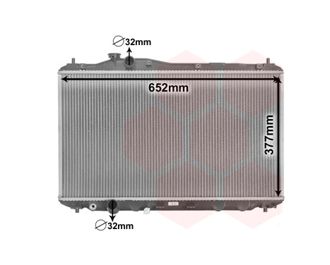 Radiateur, refroidissement du moteur 25002702 International Radiators