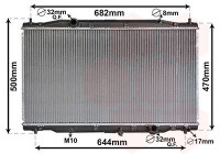 Radiateur, refroidissement du moteur 25012226 International Radiators