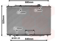 Radiateur, refroidissement du moteur 25012704 International Radiators