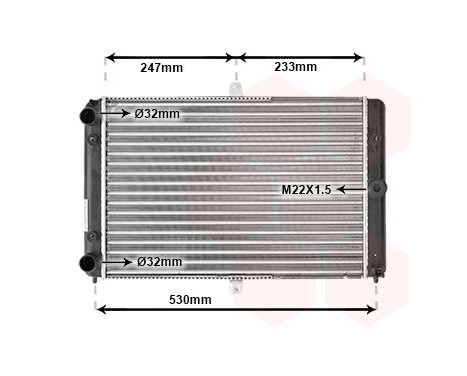 Radiateur, refroidissement du moteur 26002008 International Radiators