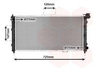 Radiateur, refroidissement du moteur 27002101 International Radiators
