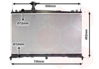 Radiateur, refroidissement du moteur 27002160 International Radiators