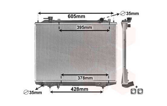 Radiateur, refroidissement du moteur 27002171 International Radiators