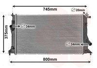Radiateur, refroidissement du moteur 27002183 International Radiators