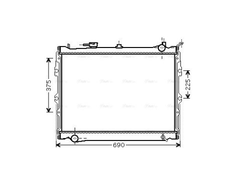 Radiateur, refroidissement du moteur 27002191 International Radiators