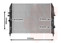 Radiateur, refroidissement du moteur 27002205 International Radiators