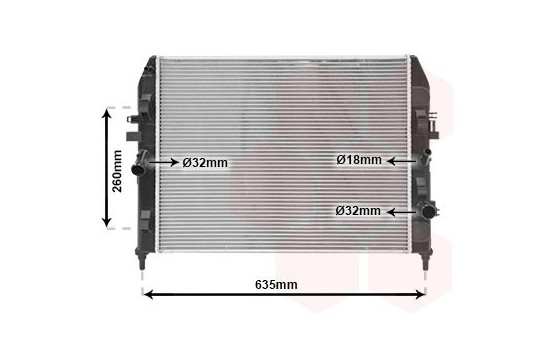 Radiateur, refroidissement du moteur 27002205 International Radiators