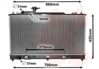 Radiateur, refroidissement du moteur 27002223 International Radiators