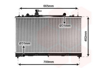 Radiateur, refroidissement du moteur 27002226 International Radiators