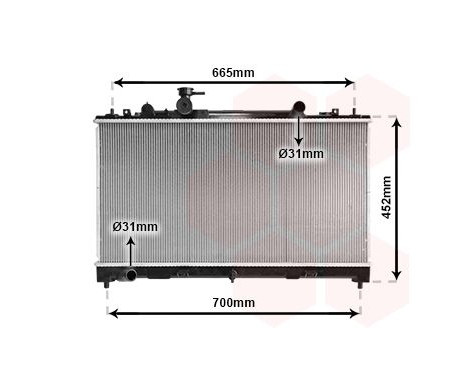 Radiateur, refroidissement du moteur 27002226 International Radiators