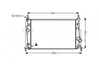 Radiateur, refroidissement du moteur 27002246 International Radiators