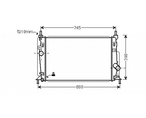 Radiateur, refroidissement du moteur 27002246 International Radiators