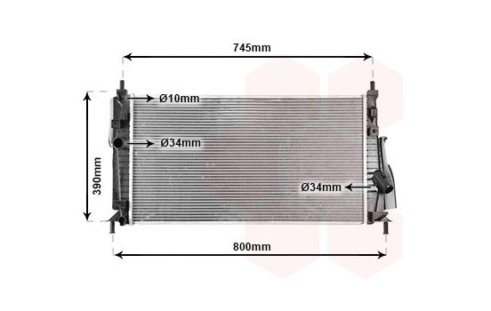 Radiateur, refroidissement du moteur 27002246 International Radiators, Image 2