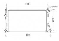 Radiateur, refroidissement du moteur 27002249 International Radiators
