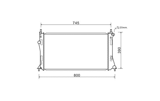 Radiateur, refroidissement du moteur 27002249 International Radiators