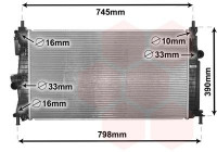 Radiateur, refroidissement du moteur 27002254 International Radiators