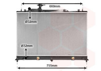 Radiateur, refroidissement du moteur 27002255 International Radiators