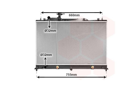 Radiateur, refroidissement du moteur 27002255 International Radiators