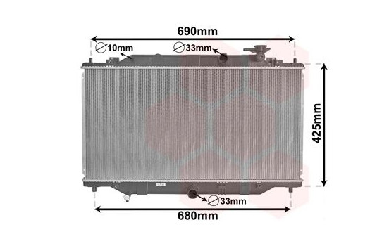 Radiateur, refroidissement du moteur 27002269 International Radiators