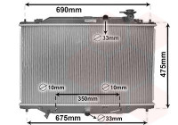Radiateur, refroidissement du moteur 27002274 International Radiators