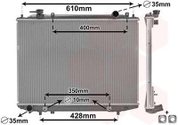 Radiateur, refroidissement du moteur 27012709 International Radiators