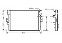 Radiateur, refroidissement du moteur 28002056 International Radiators