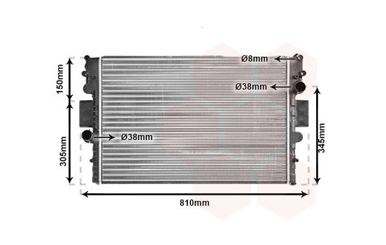 Radiateur, refroidissement du moteur 28002056 International Radiators, Image 2