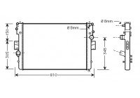 Radiateur, refroidissement du moteur 28002057 International Radiators