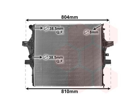 Radiateur, refroidissement du moteur 28002125 International Radiators