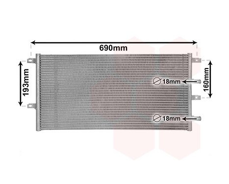 Radiateur, refroidissement du moteur 28002131 International Radiators