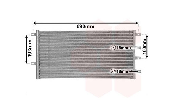 Radiateur, refroidissement du moteur 28002131 International Radiators