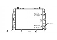 Radiateur, refroidissement du moteur 30002131 International Radiators