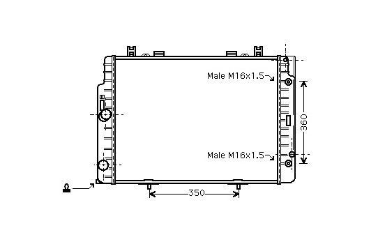 Radiateur, refroidissement du moteur 30002132 International Radiators
