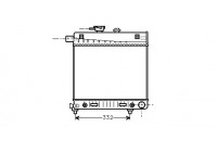 Radiateur, refroidissement du moteur 30002150 International Radiators